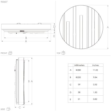 Eglo - LED Taklampa LED/10W/230V Ø 28 cm