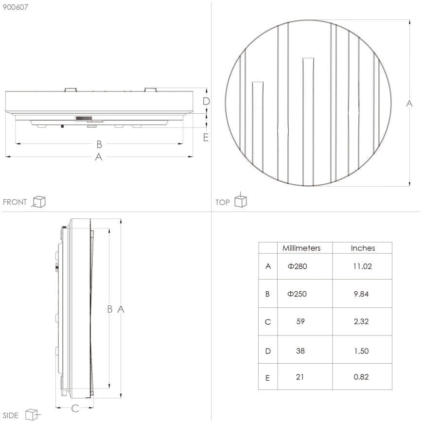 Eglo - LED Taklampa LED/10W/230V Ø 28 cm