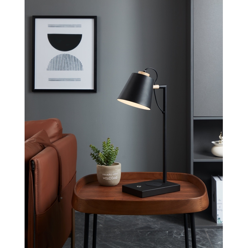 Eglo 900626 - LED-dimmbar lampa med trådlös laddning LACEY LED/5,5W/230V