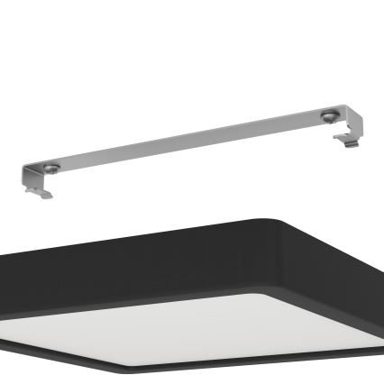 Eglo - LED taklampa för badrum LED/17W/230V IP44 svart 21x21 cm