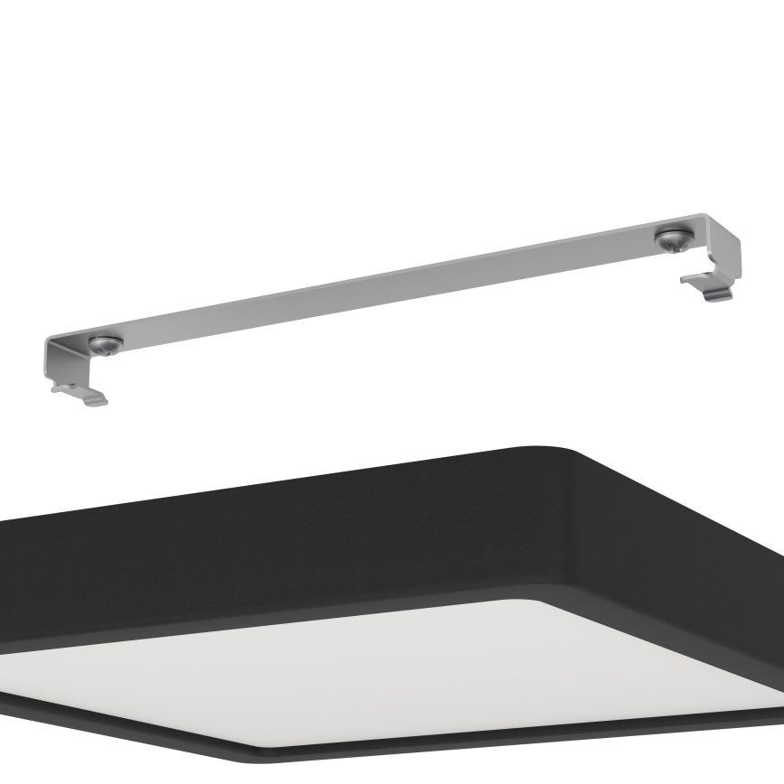 Eglo - LED taklampa för badrum LED/17W/230V IP44 svart 21x21 cm