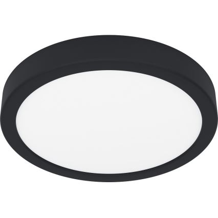 Eglo - LED badrumsplafond LED/17W/230V svart IP44 Ø 21 cm