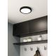 Eglo - LED taklampa för badrum LED/17W/230V svart IP44