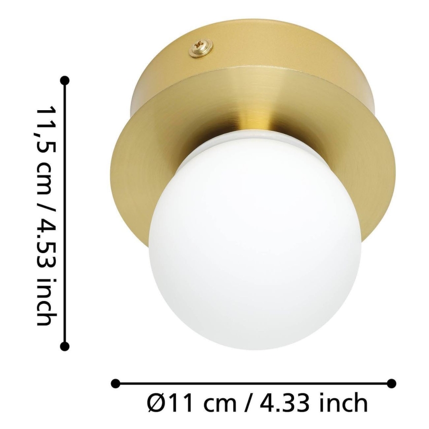 Eglo - LED taklampa för badrum LED/3,3W/230V IP44 guld