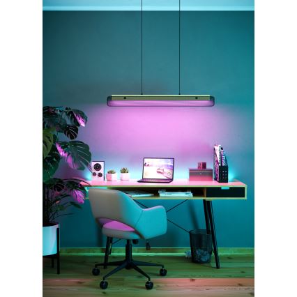 Eglo - LED RGBW Ljusreglerad ljuskrona på textilsladd LED/34W/230V 2700-6500K