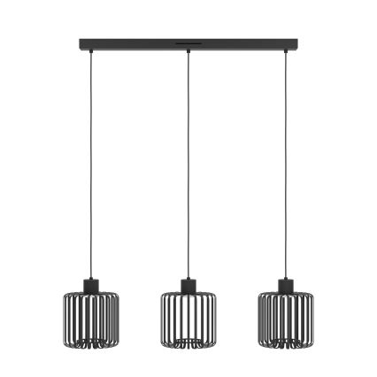 Eglo - LED RGBW Ljusreglerad ljuskrona på textilsladd 3xLED/3,7W/230V 2700-6500K