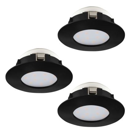 Eglo - SET OM 3 LED Infällda badrumslampor PINEDA LED/4,9W/230V IP44