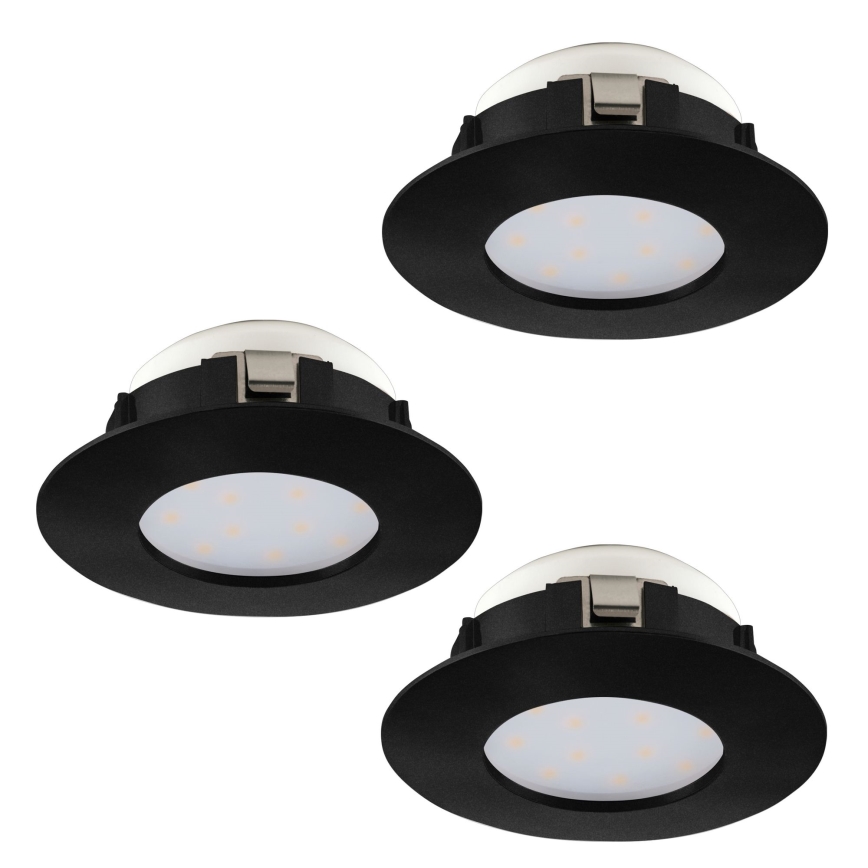 Eglo - SET OM 3 LED Infällda badrumslampor PINEDA LED/4,9W/230V IP44