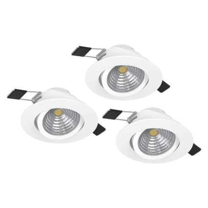 Eglo - KIT 3xLED Ljusreglerad belysning 3xLED/6W/230V vit