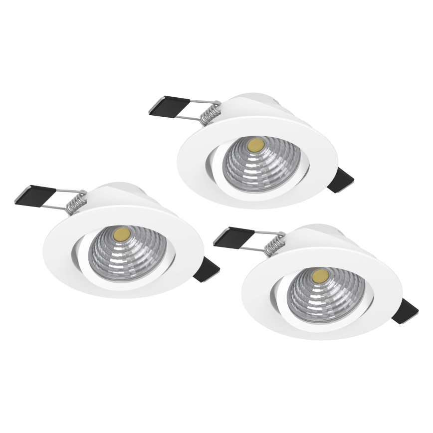 Eglo - KIT 3xLED Ljusreglerad belysning 3xLED/6W/230V vit