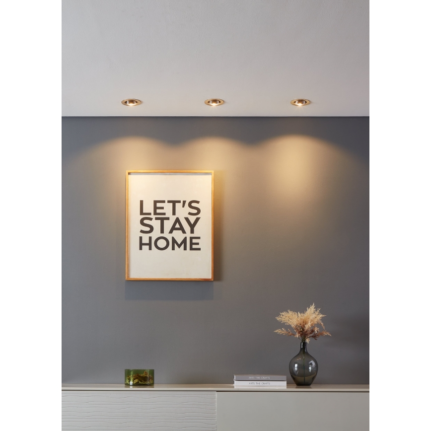 Eglo - KIT 3xLED Ljusreglerad belysning 3xLED/6W/230V matt krom