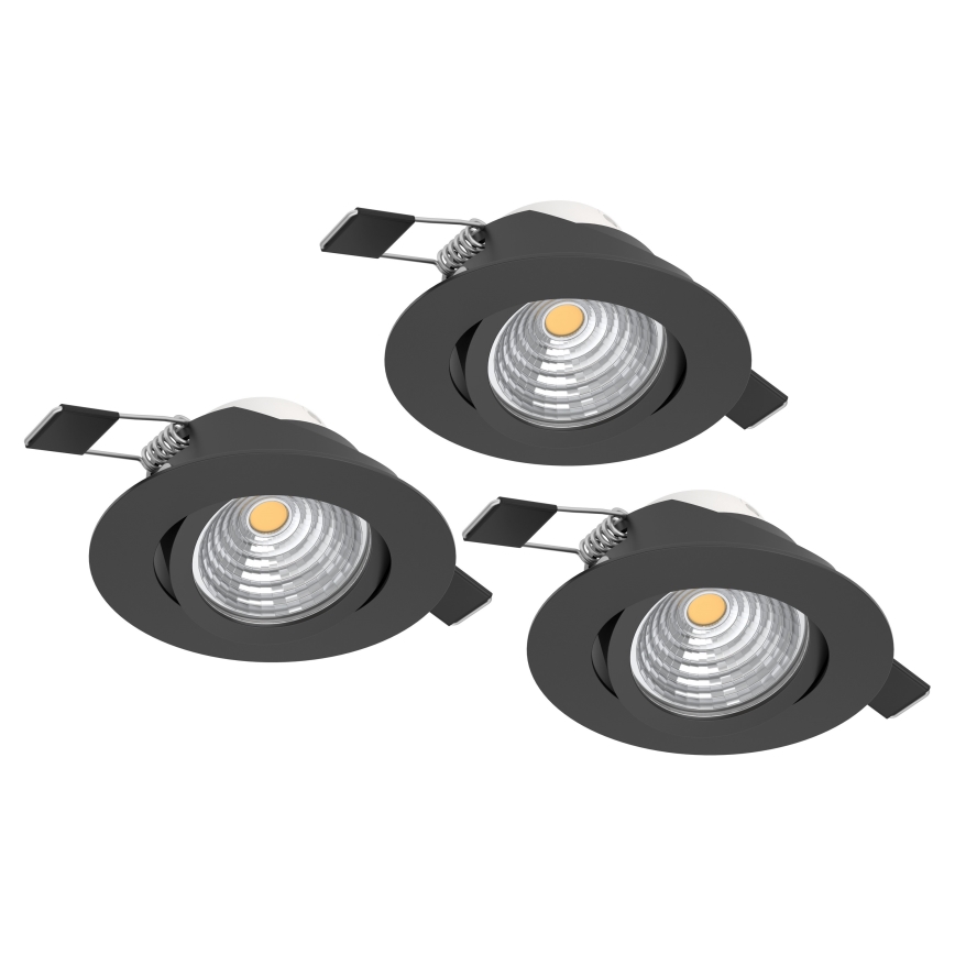 Eglo - SET OM 3x LED Dimbara infällda taklampor SALICETO LED/6W/230V