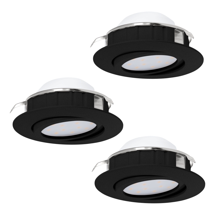 Eglo - SET OM 3 dimbara LED-inbyggnadslampor PINEDA LED/5,5W/230V