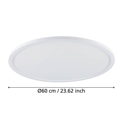 Eglo - LED dimbar taklampa LED/41W/230V Ø 60 cm vit