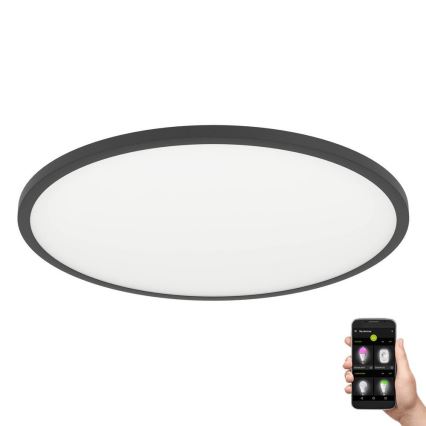 Eglo - LED Dimbar taklampa LED/33,5W/230V diameter 45 cm svart
