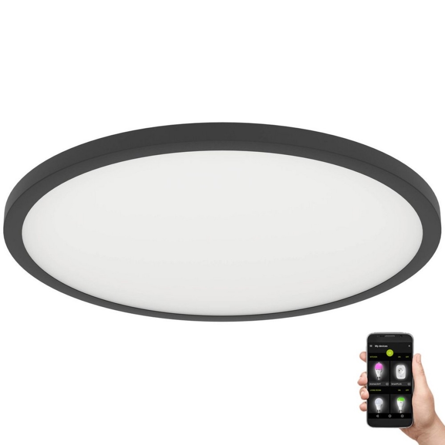 Eglo - LED Dimbar taklampa LED/41W/230V diameter 60 cm svart