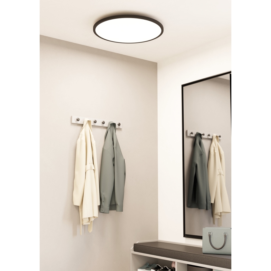 Eglo - LED Dimbar taklampa LED/41W/230V diameter 60 cm svart