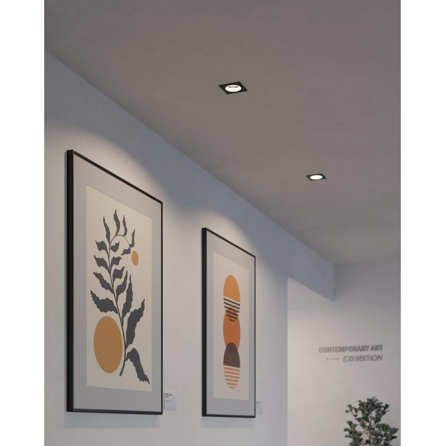 Eglo - LED RGBW Ljusreglerad upphängd taklampa LED/4,7W/230V svart