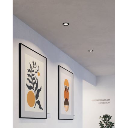 Eglo - LED RGBW Ljusreglerad upphängd taklampa LED/4,7W/230V svart