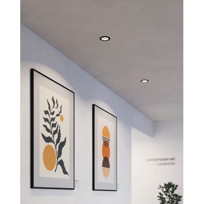 Eglo - LED RGBW Ljusreglerad upphängd taklampa LED/4,7W/230V svart