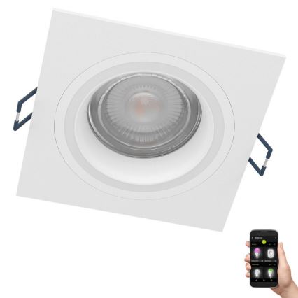 Eglo - LED RGBW Ljusreglerad upphängd taklampa LED/4,7W/230V vit