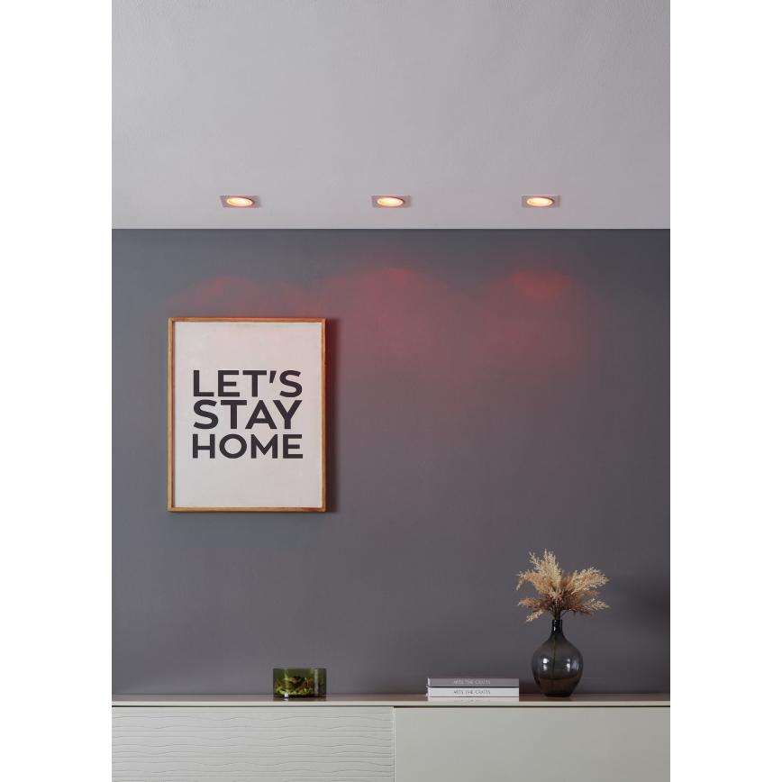 Eglo - LED RGBW Ljusreglerad upphängd taklampa LED/4,7W/230V vit