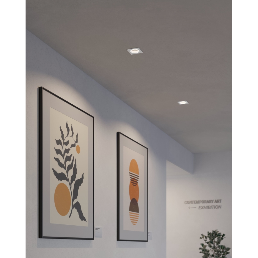 Eglo - LED RGBW Ljusreglerad upphängd taklampa LED/4,7W/230V vit