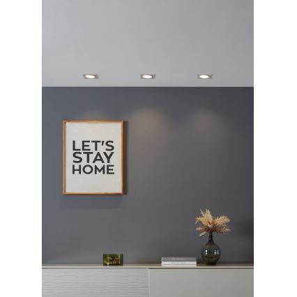 Eglo - LED RGBW Ljusreglerad upphängd taklampa LED/4,7W/230V vit