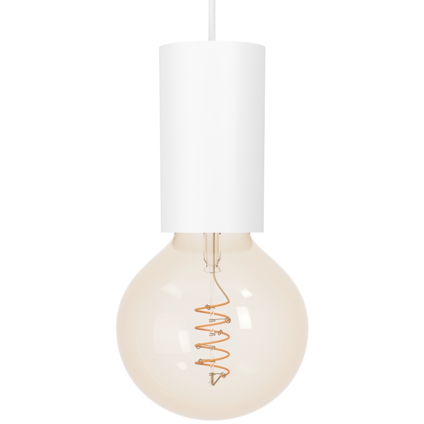 Eglo - Ljuskrona med textilsladd 1xE27/40W/230V vit