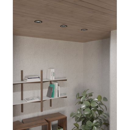 Eglo - Infälld taklampa 1xGU10/35W/230V antracit