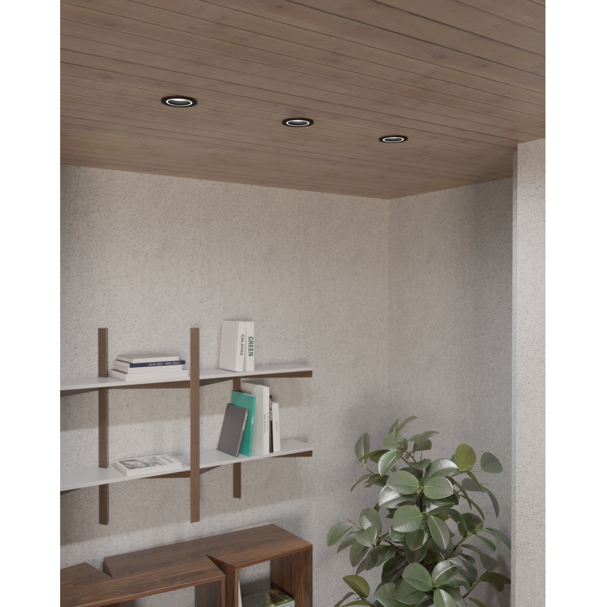 Eglo - Infälld taklampa 1xGU10/35W/230V antracit