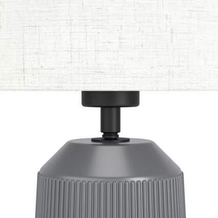 Eglo - Bordslampa 1xE27/40W/230V grå