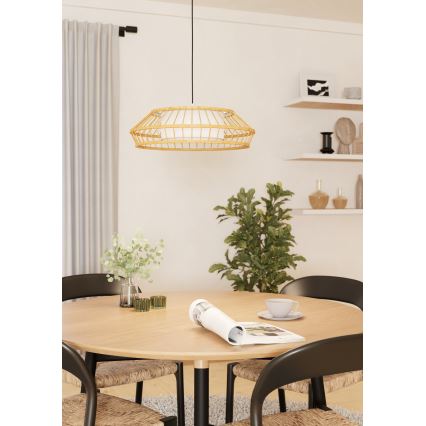 Eglo - LED RGBW Ljusreglerad ljuskrona på textilsladd LED/22W/230V 2700-6500K
