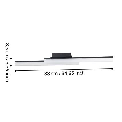 Eglo - LED taklampa för badrum 2xLED/11W/230V IP44