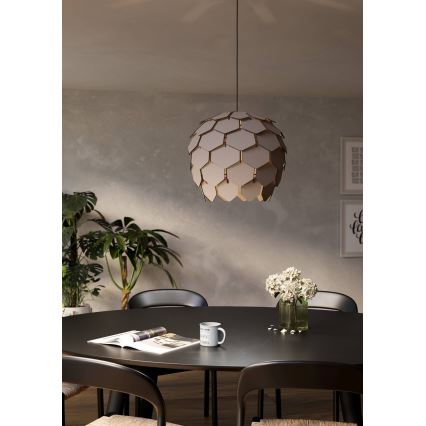 Eglo - Ljuskrona med textilsladd 1xE27/40W/230V