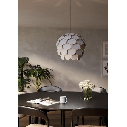 Eglo - Ljuskrona med textilsladd 1xE27/40W/230V