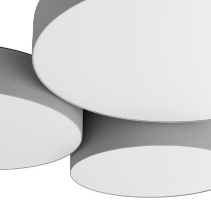 Eglo - LED RGBW Dimbar taklampa 3xLED/7,5W/230V 2700-6500K grå