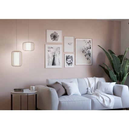 Eglo - Ljuskrona med textilsladd 1xE27/40W/230V diameter 28,5 cm