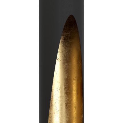 Eglo - LED ljuskrona med textilsladd 1xGU10/4,5W/230V svart/guld