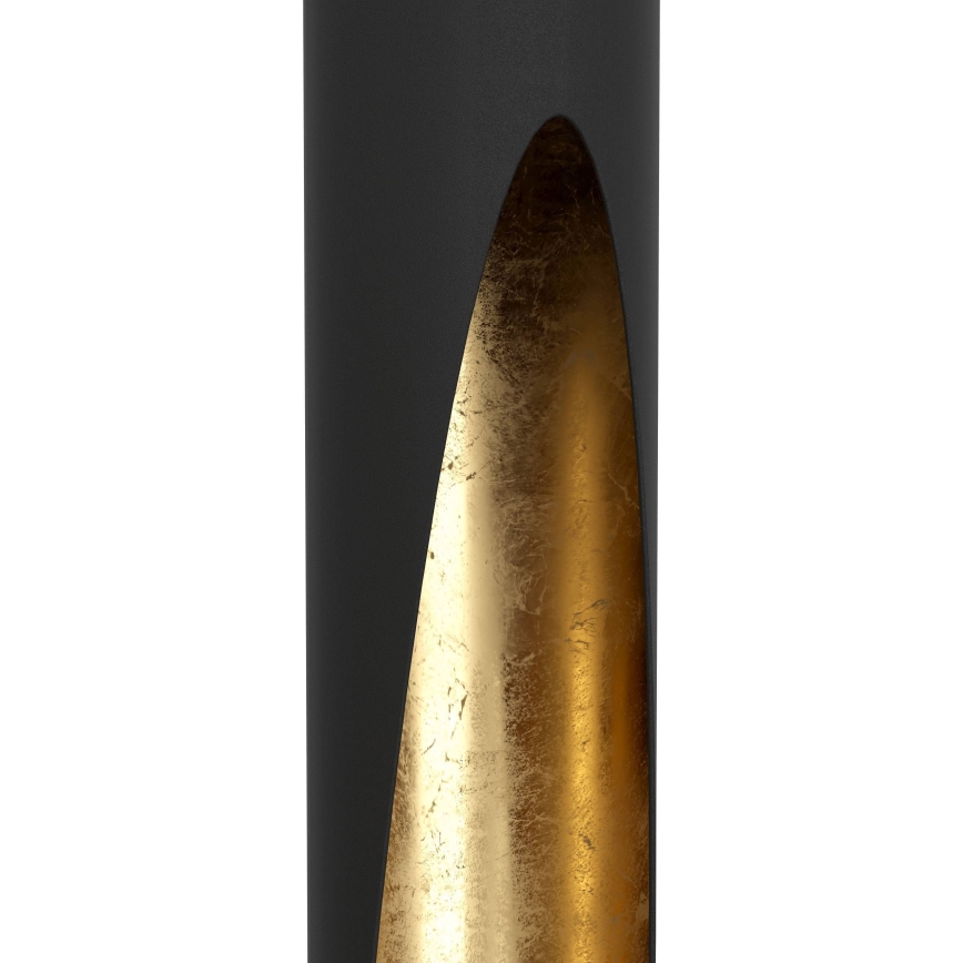 Eglo - LED ljuskrona med textilsladd 4xGU10/4,5W/230V svart/guld