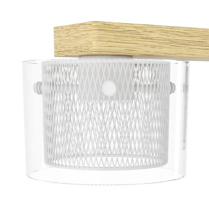 Eglo - LED RGBW Ljusreglerad ljuskrona på textilsladd 4xLED/3,7W/230V 2700-6500K