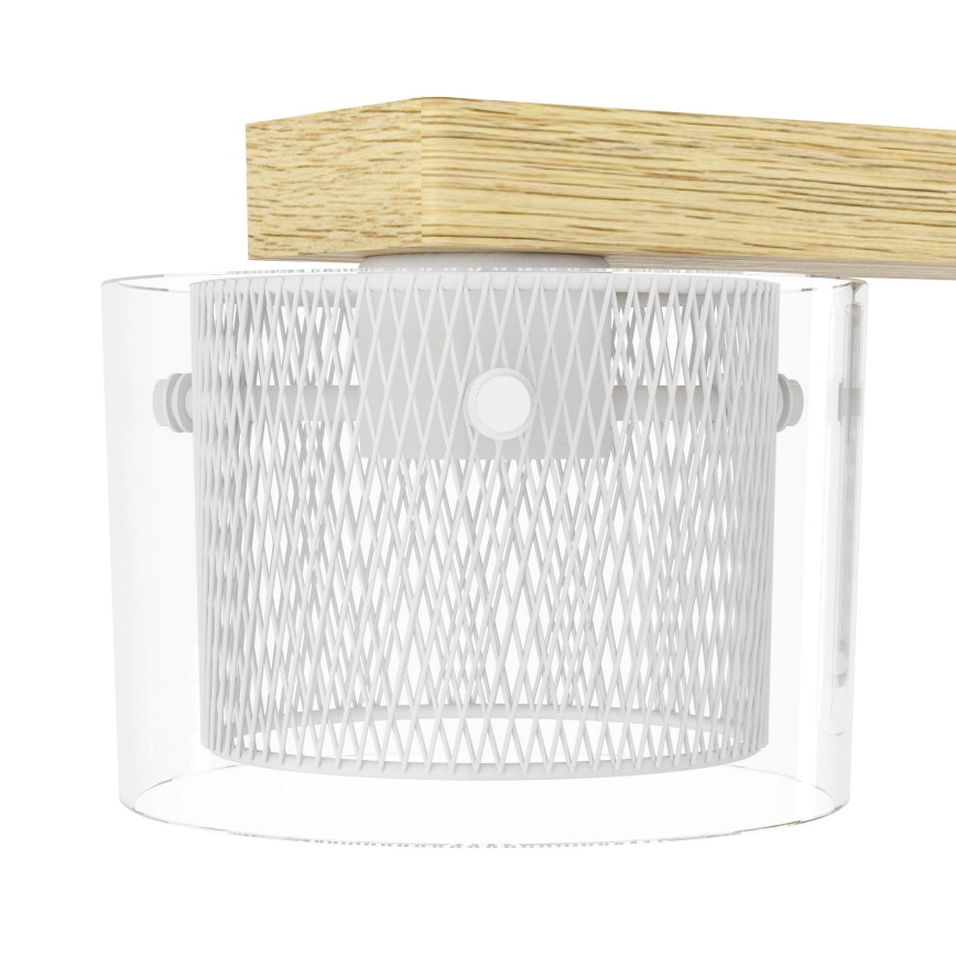 Eglo - LED RGBW Ljusreglerad ljuskrona på textilsladd 4xLED/3,7W/230V 2700-6500K