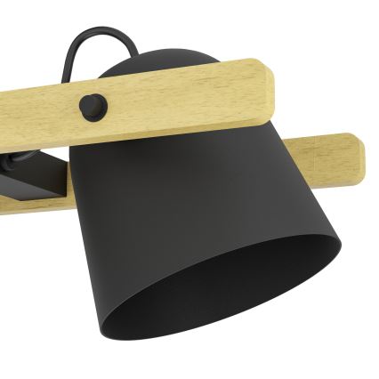 Eglo - LED RGBW Ljusreglerad ljuskrona på textilsladd 4xLED/3,7W/230V 2700-6500K