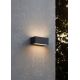 Eglo - LED vägglampa för utomhusbruk 2xLED/5W/230V IP65