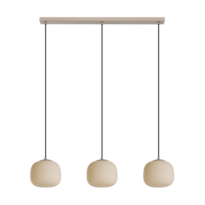 Eglo - Ljuskrona med textilsladd 3xE27/40W/230V