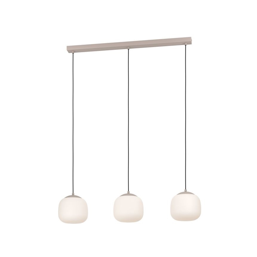 Eglo - Ljuskrona med textilsladd 3xE27/40W/230V