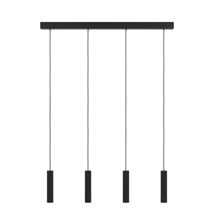 Eglo - LED ljusreglerad ljuskrona på textilsladd 4xLED/5,4W/230V