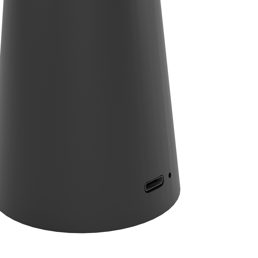 Eglo - LED Ljusreglerad beröring utomhus lampa LED/2,8W/5V 2400K/3000K/4000K 5200 mAh IP54 svart