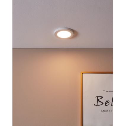 Eglo - Infälld LED-taklampa 5,5W/230V 3000K vit Ø 11,7 cm