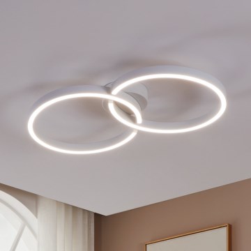 Eglo 900954 - LED RGBW Dimbar taklampa LED/19,5W/230V 2700-6500K vit + fjärrkontroll